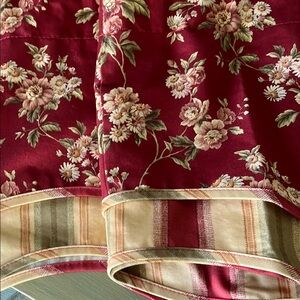 Waverly Striped and floral valances